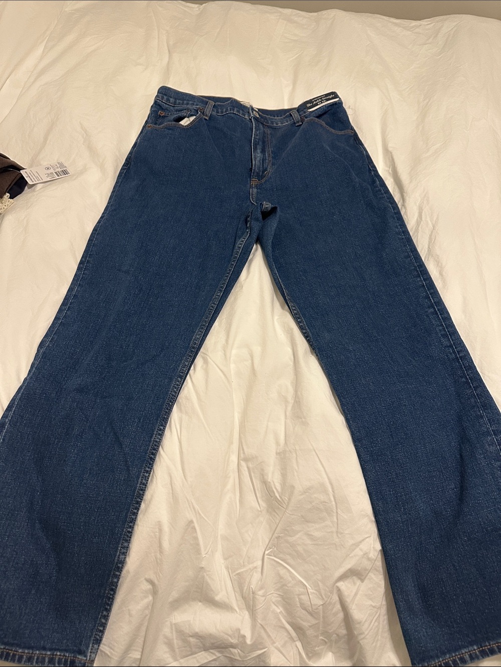 Abercrombie & Fitch Dark Blue Straight-Leg Jeans